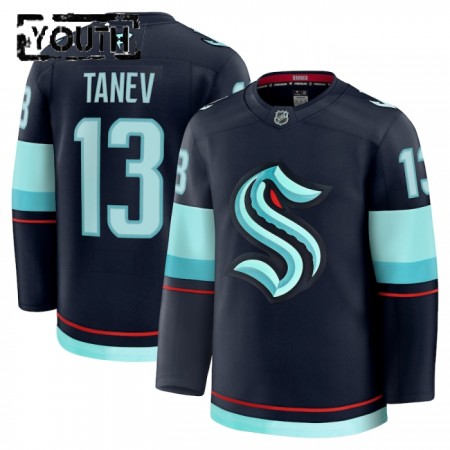 Seattle Kraken Dresy Fanatics Premium Brandon Tanev 2024-25 Navy Domácí - Dětské Seattle Kraken Dresy Fanatics Premium Brandon Tanev 2024-25 Navy Domácí - Dětské